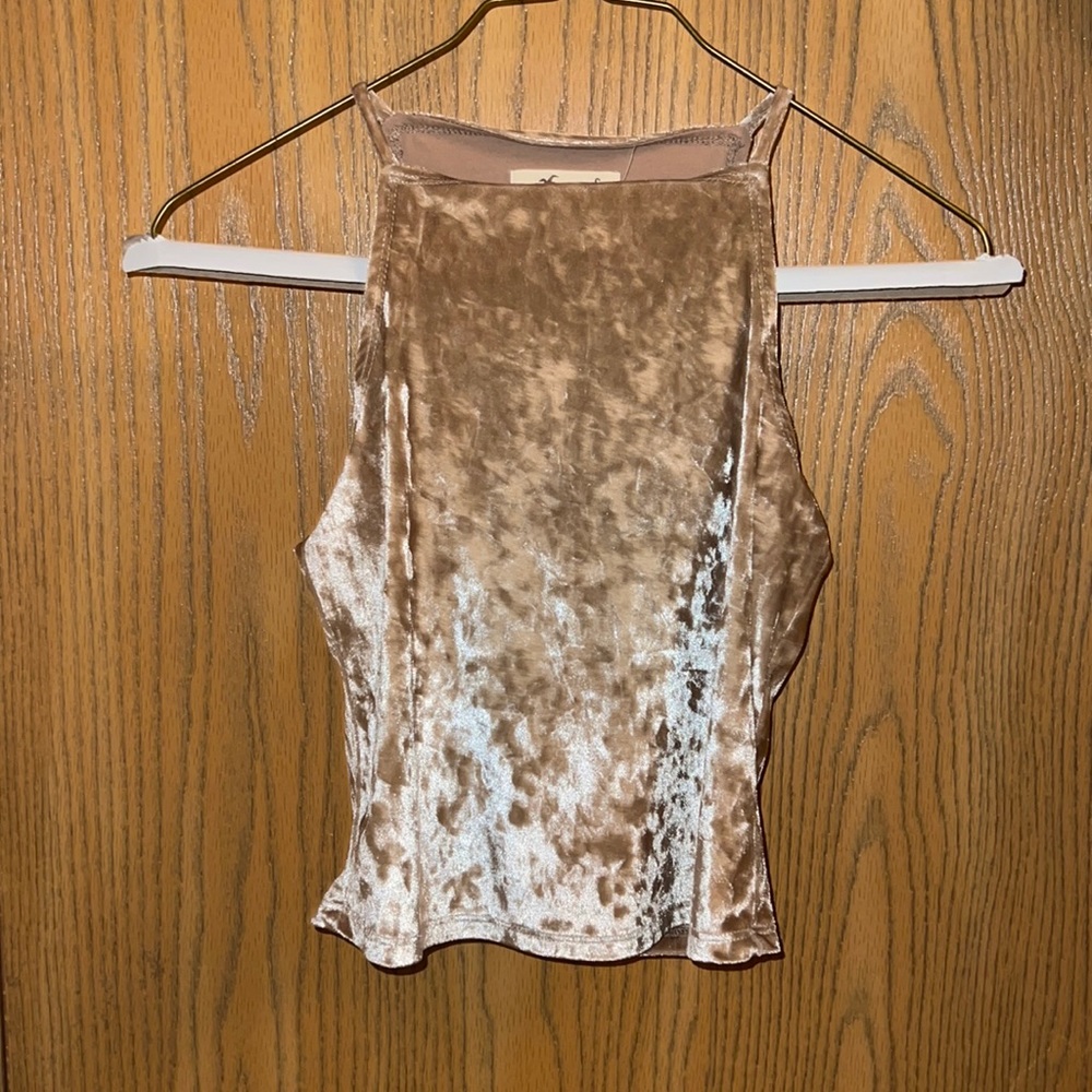 Velvet crop top
